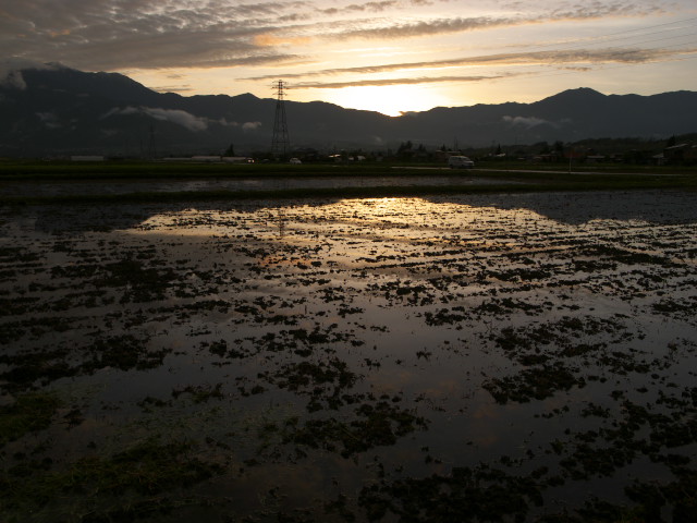 [空の写真] 三峰川青島堤防から（伊那市）