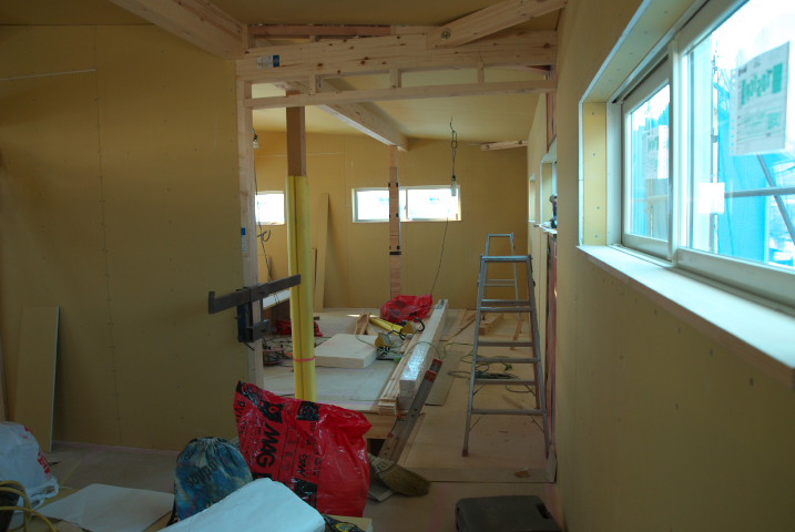 [工事進捗] 家の中に壁が付いた！ - 2011/12/17（土）