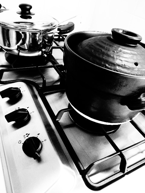 [ガスコンロで炊飯] ごはん土鍋 3合炊き（二重蓋） 大黒 万古焼