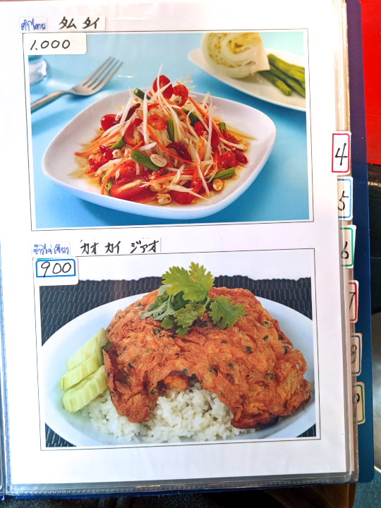 クアタイ（伊那市；タイ料理）の料理の写真とか